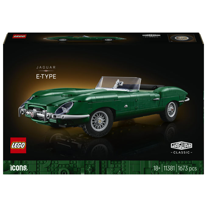 Lego 11381 ICONS Modellino da Costruzione per Adulti con Motore 6 Cilindri Kit Attrezzi e Tettuccio Ripiegabile colore Multicolore
