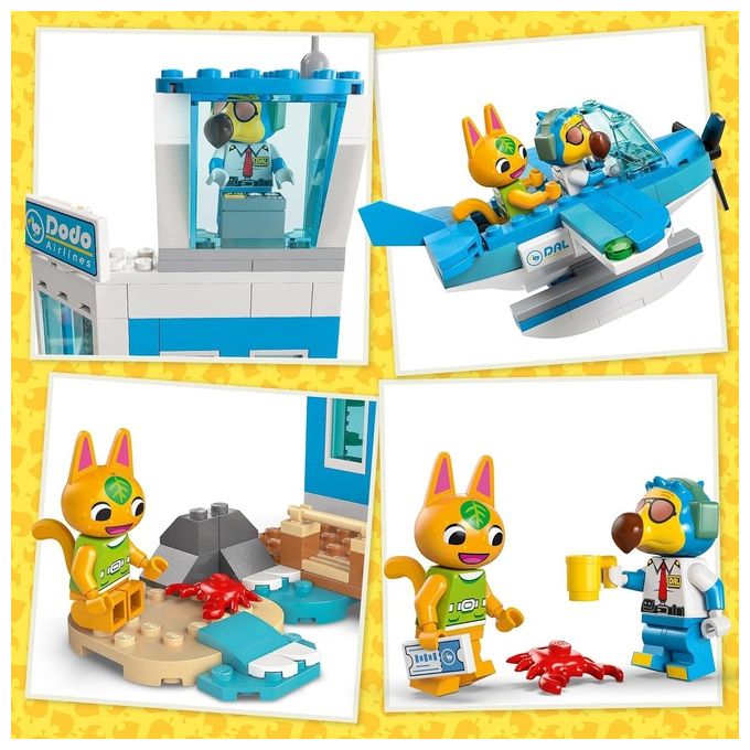 LEGO 77051 Animal Crossing Set da Costruzione con Aeroporto e Idrovolante Giocattolo 292 Pezzi colore Multicolore