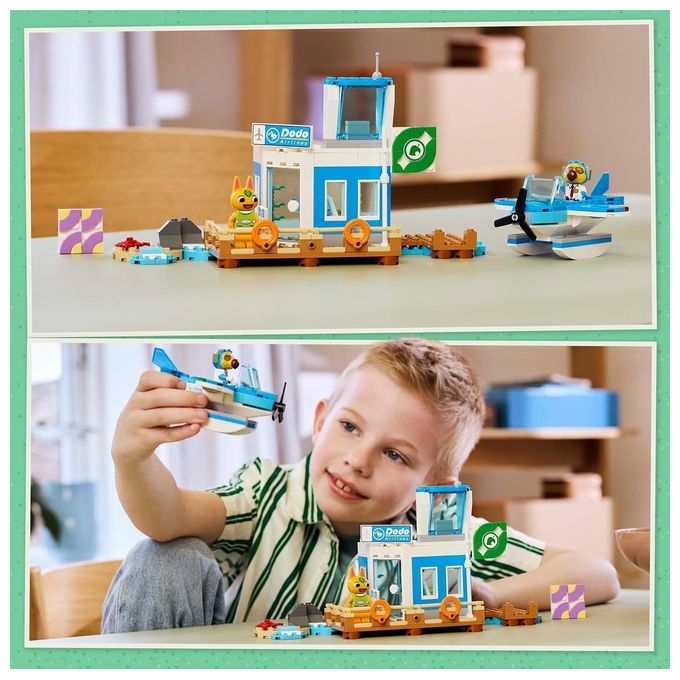 LEGO 77051 Animal Crossing Set da Costruzione con Aeroporto e Idrovolante Giocattolo 292 Pezzi colore Multicolore