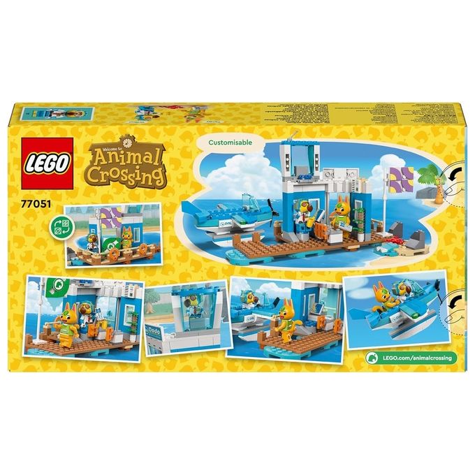 LEGO 77051 Animal Crossing Set da Costruzione con Aeroporto e Idrovolante Giocattolo 292 Pezzi colore Multicolore