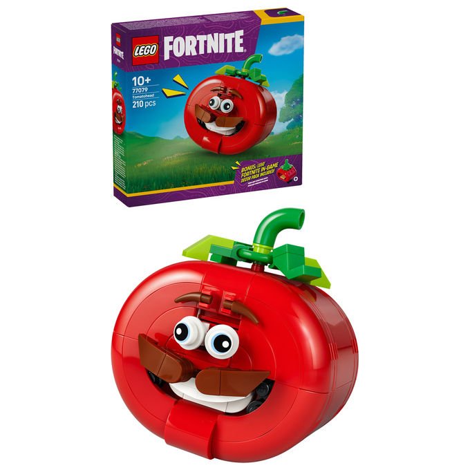 Lego 77079 Fortnite Testa di Pomodoro Set Costruibile 210 Pezzi con Ristorante Miniatura e Oggetto In-Game