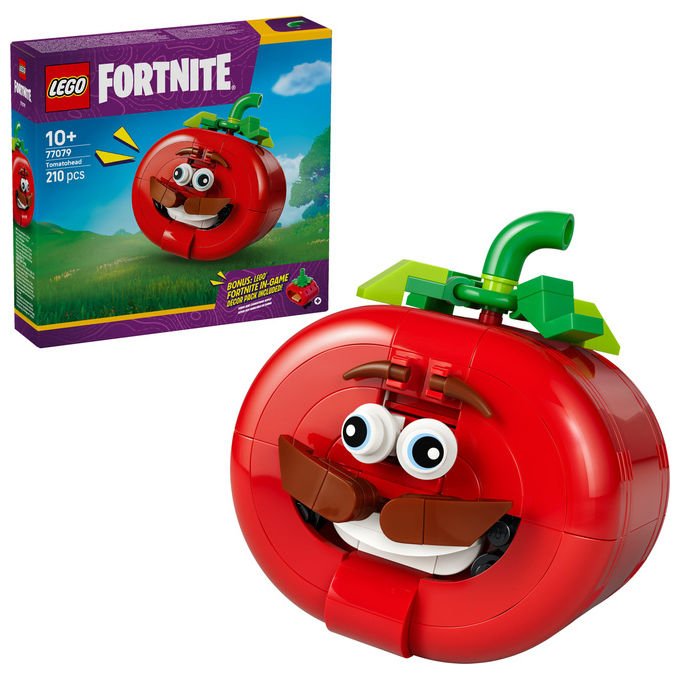 Lego 77079 Fortnite Testa di Pomodoro Set Costruibile 210 Pezzi con Ristorante Miniatura e Oggetto In-Game