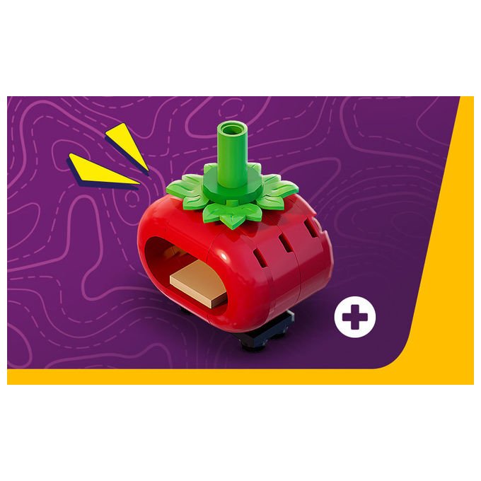 Lego 77079 Fortnite Testa di Pomodoro Set Costruibile 210 Pezzi con Ristorante Miniatura e Oggetto In-Game