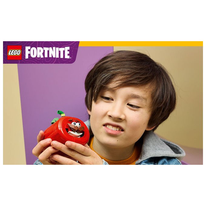 Lego 77079 Fortnite Testa di Pomodoro Set Costruibile 210 Pezzi con Ristorante Miniatura e Oggetto In-Game