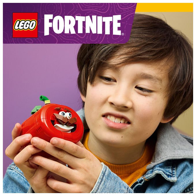 Lego 77079 Fortnite Testa di Pomodoro Set Costruibile 210 Pezzi con Ristorante Miniatura e Oggetto In-Game