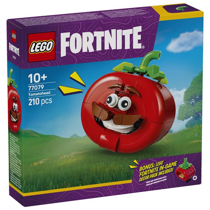 Lego 77079 Fortnite Testa di Pomodoro Set Costruibile 210 Pezzi con Ristorante Miniatura e Oggetto In-Game