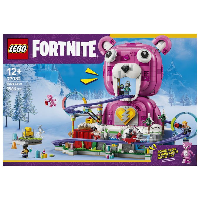 Lego 77082 Fortnite Tana Strana Set Costruzioni 1963 Pezzi 6 Minifigure per Bambini da 12 Anni