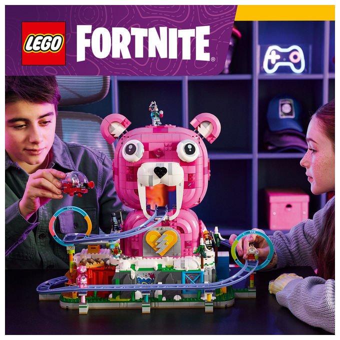 Lego 77082 Fortnite Tana Strana Set Costruzioni 1963 Pezzi 6 Minifigure per Bambini da 12 Anni