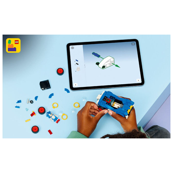 Lego, Sonic Speedster Lightning 77117, Auto da Corsa, Sonic the Hedgehog