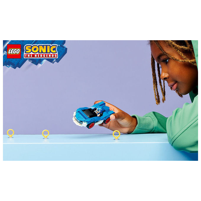 Lego, Sonic Speedster Lightning 77117, Auto da Corsa, Sonic the Hedgehog
