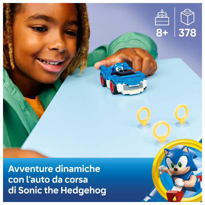 Lego, Sonic Speedster Lightning 77117, Auto da Corsa, Sonic the Hedgehog