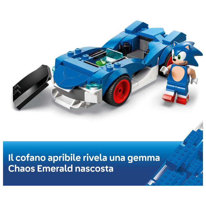 Lego, Sonic Speedster Lightning 77117, Auto da Corsa, Sonic the Hedgehog