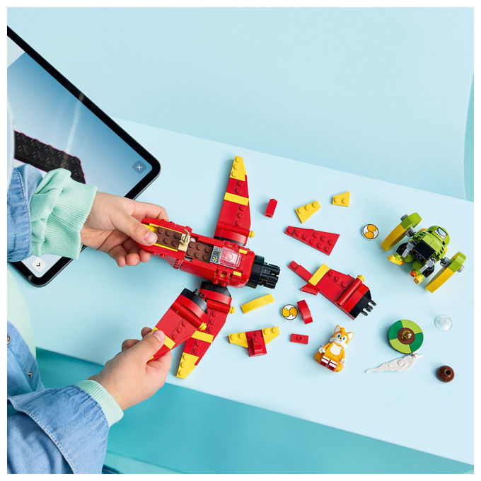 Lego 77119 Sonic the Hedgehog Set da Costruzione Tornado-1 di Tails con 2 Personaggi e Smeraldo del Caos 310 Pezzi colore Multicolore
