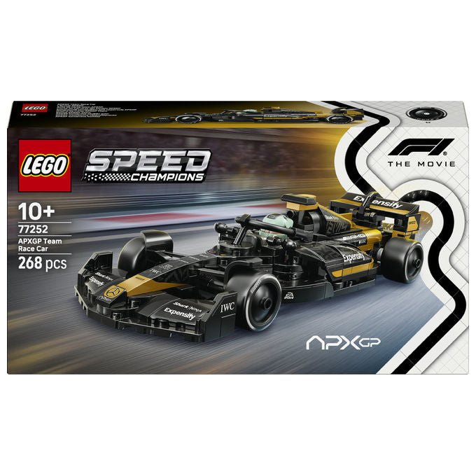 Lego 77252 Speed Champions Auto da Corsa Team APXGP di F1: Il Film 268 pezzi 2 minifigure colore Nero