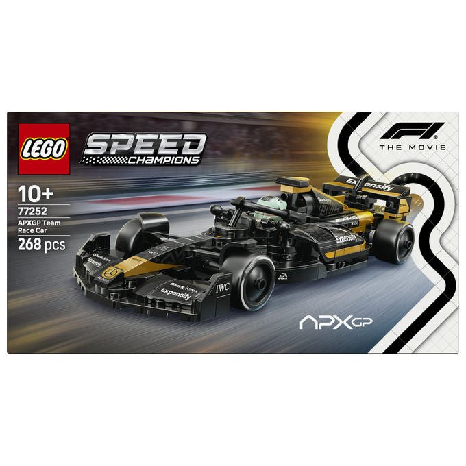 Lego 77252 Speed Champions Auto da Corsa Team APXGP di F1: Il Film 268 pezzi 2 minifigure colore Nero