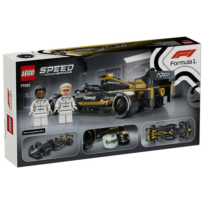 Lego 77252 Speed Champions Auto da Corsa Team APXGP di F1: Il Film 268 pezzi 2 minifigure colore Nero