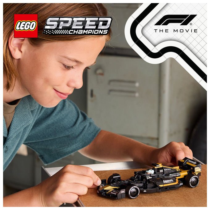 Lego 77252 Speed Champions Auto da Corsa Team APXGP di F1: Il Film 268 pezzi 2 minifigure colore Nero