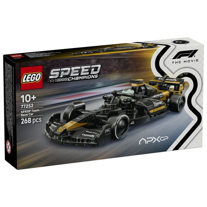 Lego 77252 Speed Champions Auto da Corsa Team APXGP di F1: Il Film 268 pezzi 2 minifigure colore Nero