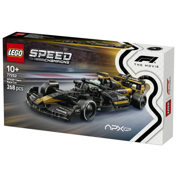 Lego 77252 Speed Champions Auto da Corsa Team APXGP di F1: Il Film 268 pezzi 2 minifigure colore Nero