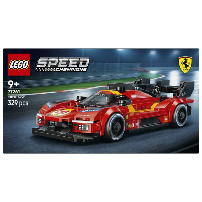 Lego 77261 Speed Champions Set costruzioni Ferrari 499P con Minifigure Pilota 329 pezzi da 9 anni