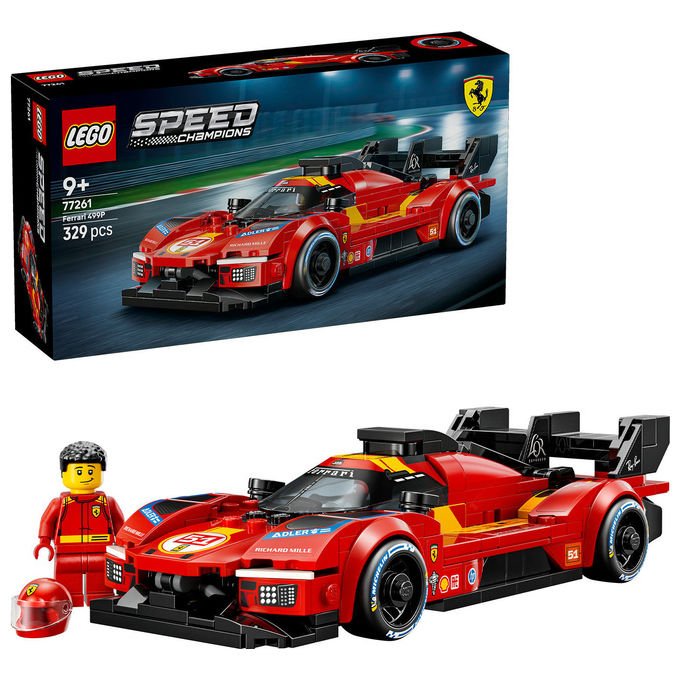 Lego 77261 Speed Champions Set costruzioni Ferrari 499P con Minifigure Pilota 329 pezzi da 9 anni