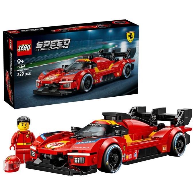 Lego 77261 Speed Champions Set costruzioni Ferrari 499P con Minifigure Pilota 329 pezzi da 9 anni