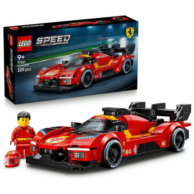 Lego 77261 Speed Champions Set costruzioni Ferrari 499P con Minifigure Pilota 329 pezzi da 9 anni