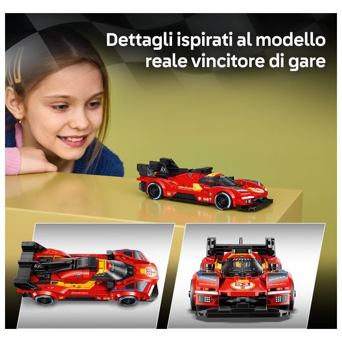 Lego 77261 Speed Champions Set costruzioni Ferrari 499P con Minifigure Pilota 329 pezzi da 9 anni
