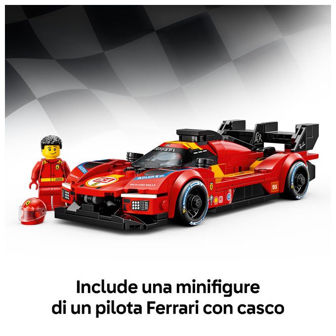Lego 77261 Speed Champions Set costruzioni Ferrari 499P con Minifigure Pilota 329 pezzi da 9 anni