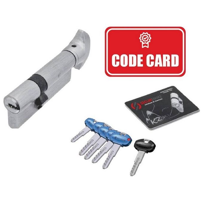 Securemme Cilindro Di Sicurezza Con Pomolo K2-P 40X50P=90 Ocs