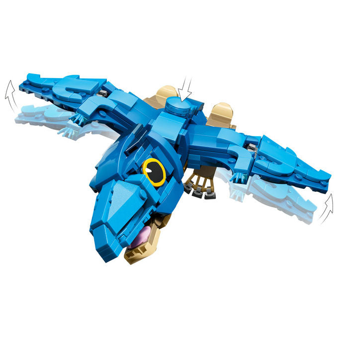 Lego 77977 Dinosauro Bebe' Pteranodonte Set da Costruzione con 373 Pezzi e Calamaro Rosso colore Multicolore