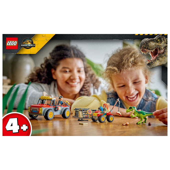 Lego 77978 Camion da Trasporto per il Giovane T. Rex Set da Costruzione con Dinosauro ATV e 2 Minifigure 115 Pezzi colore Multicolore