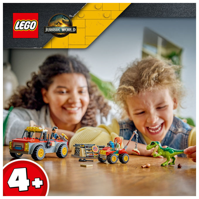 Lego 77978 Camion da Trasporto per il Giovane T. Rex Set da Costruzione con Dinosauro ATV e 2 Minifigure 115 Pezzi colore Multicolore
