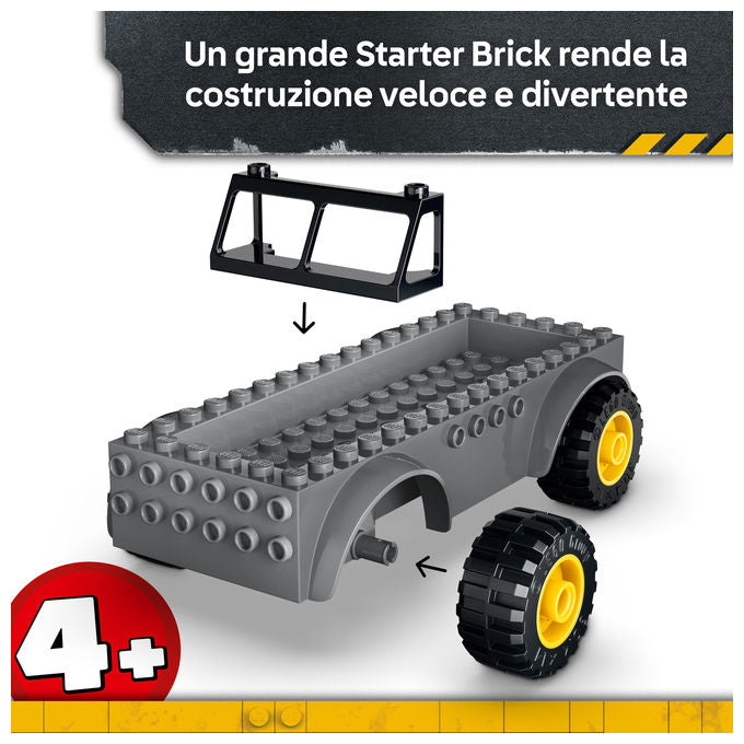 Lego 77978 Camion da Trasporto per il Giovane T. Rex Set da Costruzione con Dinosauro ATV e 2 Minifigure 115 Pezzi colore Multicolore
