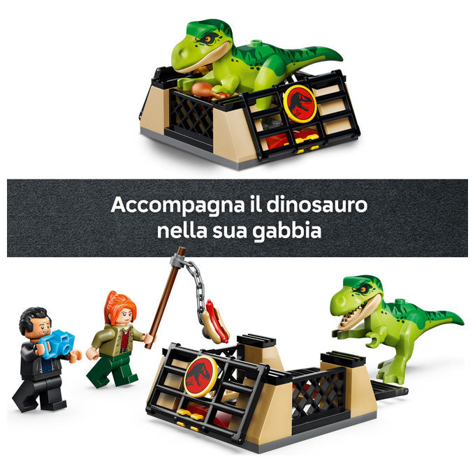 Lego 77978 Camion da Trasporto per il Giovane T. Rex Set da Costruzione con Dinosauro ATV e 2 Minifigure 115 Pezzi colore Multicolore