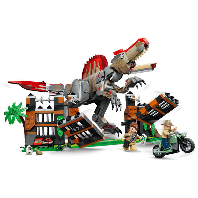 Lego 77982 Fuga dal Dinosauro Spinosauro Set da costruzione 820 pezzi per bambini 9+ colore Multicolore