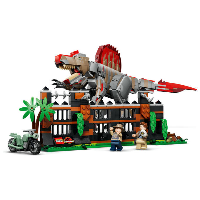 Lego 77982 Fuga dal Dinosauro Spinosauro Set da costruzione 820 pezzi per bambini 9+ colore Multicolore