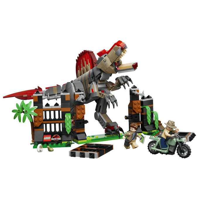 Lego 77982 Fuga dal Dinosauro Spinosauro Set da costruzione 820 pezzi per bambini 9+ colore Multicolore