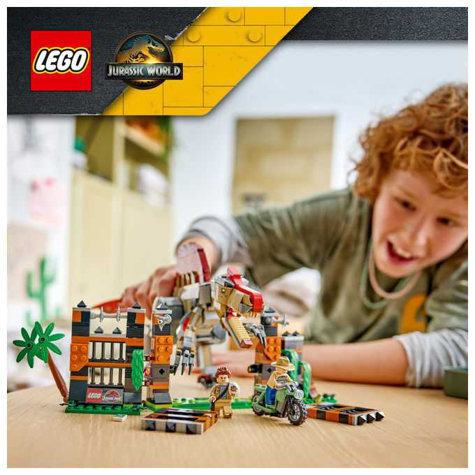 Lego 77982 Fuga dal Dinosauro Spinosauro Set da costruzione 820 pezzi per bambini 9+ colore Multicolore