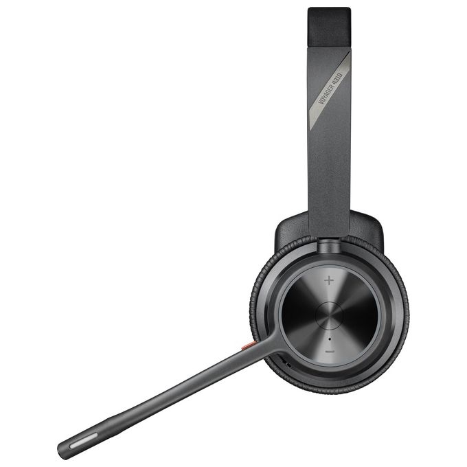 POLY 218471-01 Voyager 4310 Cuffie Monoaurali Wireless Bluetooth 5.2 con Adattatore USB-A BT700 Supporto di Ricarica incluso colore Nero