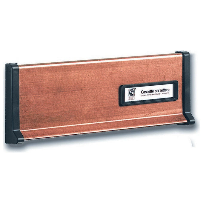 Silmec Placca Buca Lettere 266X90 Ottone Brunito
