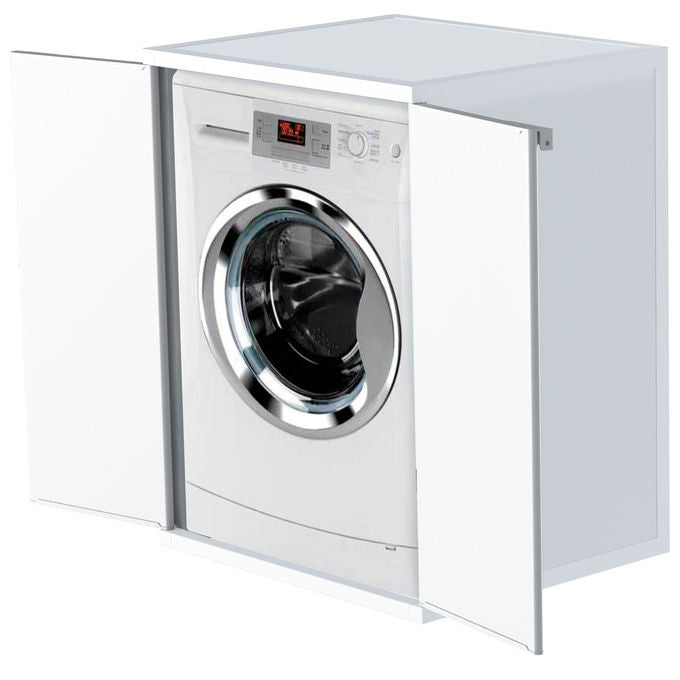 Mongardi Mobile Coprilavatrice Bianco, Dimensioni 68,5x64,5x88cm, Elegante e Robusto per Lavanderia Moderna