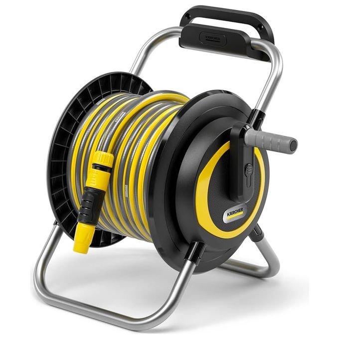 Kärcher 2.645-372.0 HR 3.20 Avvolgitubo da Giardino con Tubo 20 m e Accessori colore Nero