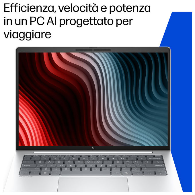 HP E13X9AT HP EliteBook 8 G2a Computer portatile AMD Ryzen AI 5 16 GB LPDDR5x 512 GB SSD Windows 11 Pro colore Argento