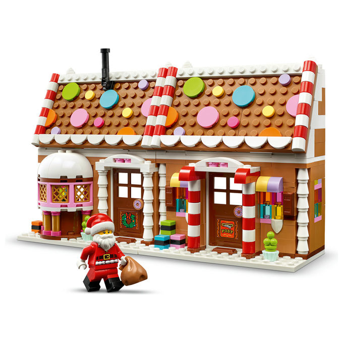Lego 40809 Casa di Pan di Zenzero Festiva Set da Costruzione con Minifigure di Babbo Natale 498 pezzi colore Multicolore