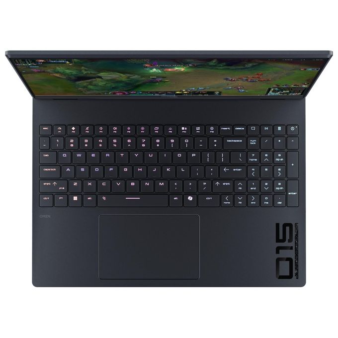 HP D8ZV0EA HyperX OMEN 15 inch Gaming Laptop PC 15-ga0021nlx Intel Core 7 240H 38.9 cm 2K 1920 x 1200 Pixel 16 GB DDR5-SDRAM 5600 MHz NVIDIA GeForce RTX 5060 8 GB GDDR7 Windows 11 Home colore Nero