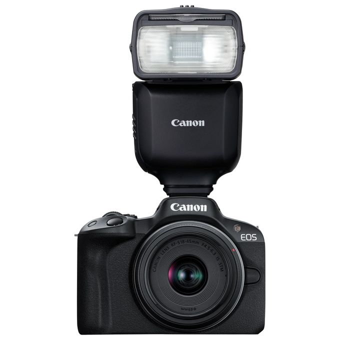 Canon 6579C002 Speedlite EL-10 Flash per Videocamera Numero Guida 40 Wireless Radio fino a 30 m Testa Orientabile 90° Verticale 330° Orizzontale Alimentazione 4 Stilo AA colore Nero