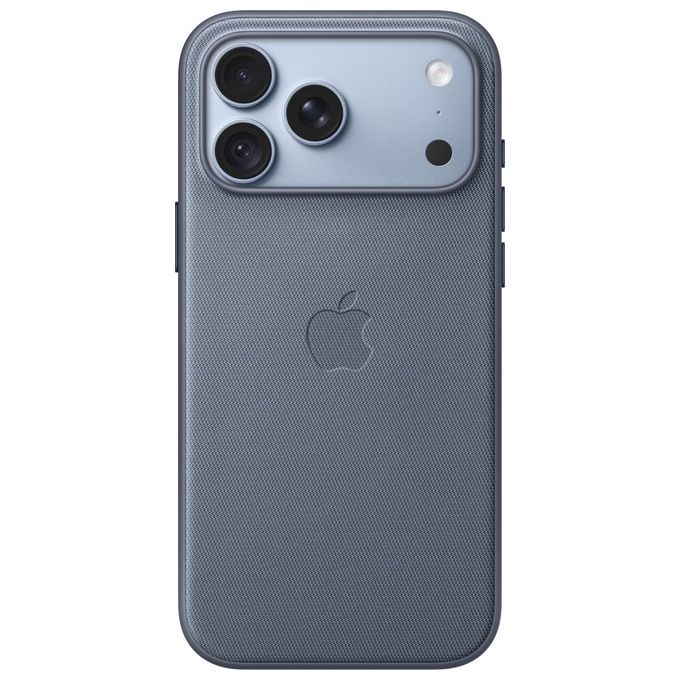 Apple MKDR4ZM-A Custodia MagSafe in Tessuto TechWoven per iPhone 18 Pro Max colore Blu chambray