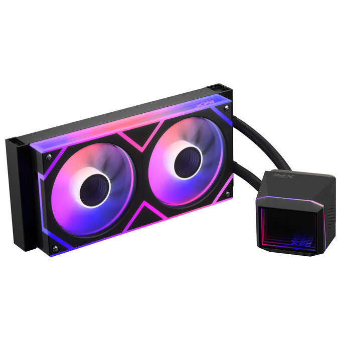 XPG 75261659 LEVANTE II Kit di raffreddamento a liquido 240 mm 2 ventole ARGB 2700 RPM 300W TDP colore Nero