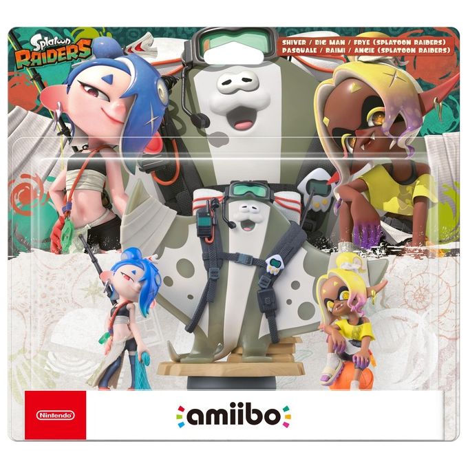 Nintendo 10018351 Amiibo Shiver Big Man Frye Figura da gaming interattiva per Nintendo Switch 2 3 pezzi colore Multicolore